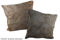 Grey with Beige Cowhide Pillow #A37342