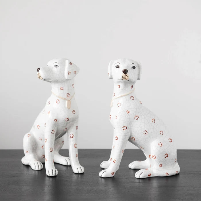 Hand-Painted Ceramic Dog