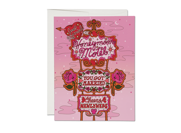 Honeymoon Motel Greeting card