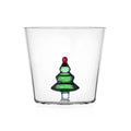 Ichendorf Milano Glass Limited Edition Green Christmas Tree Tumbler, 350ml