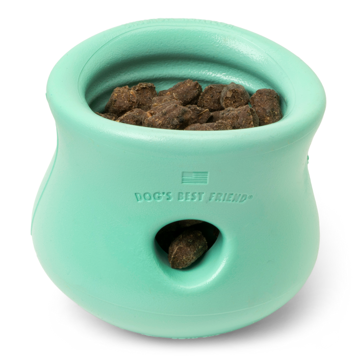 Interactive puzzle, food-dispensing dog toy, Zogoflex Toppl in Mint (Spring Limited Edition)