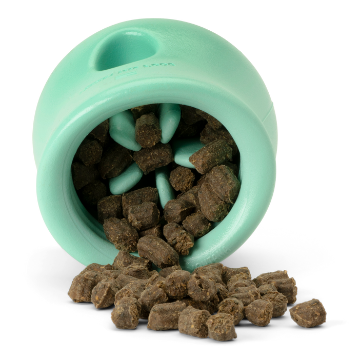 Interactive puzzle, food-dispensing dog toy, Zogoflex Toppl in Mint (Spring Limited Edition)