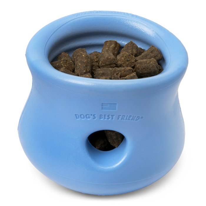 Interactive puzzle, food-dispensing dog toy, Zogoflex Toppl in Periwinkle (Spring Limited Edition)