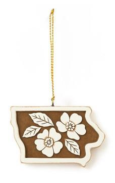 Iowa Wooden Ornament