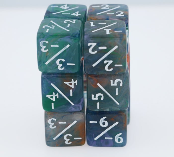 Irises -1/-1 Magic Counters Plastic Dice Foam Brain Games