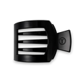 Teleties Jet Black Medium Flat Square Clip