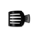 Teleties Jet Black Small Flat Square Clip