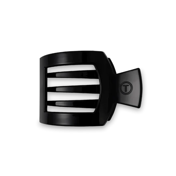Teleties Jet Black Small Flat Square Clip