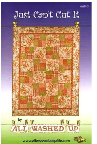 Just Can't Cut It Quilt Pattern - All Washed Up