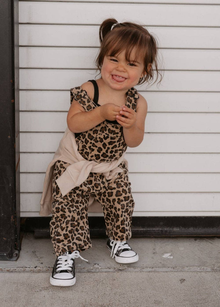 Leopard Print Overalls