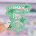 Mahjong Is My Favorite Sport Sticker