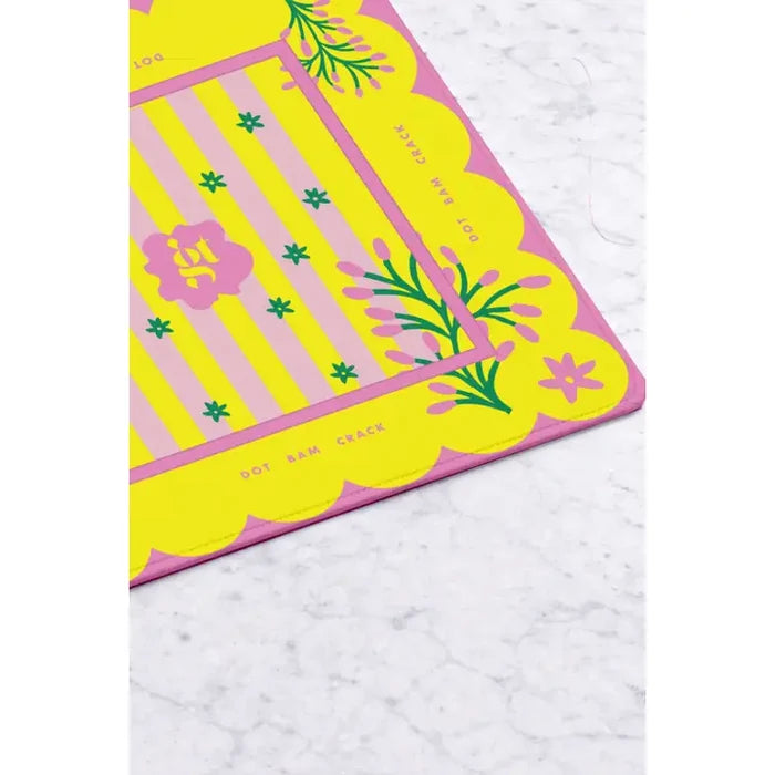 Mahjong Mat - Palm Springs Yellow