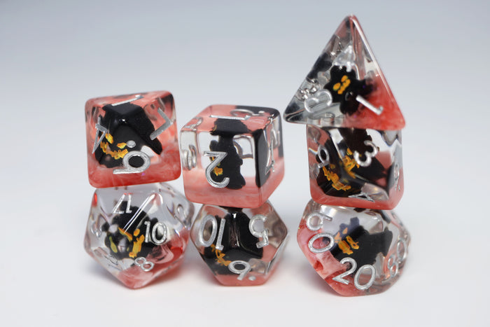 Malevolent Spirit RPG Dice Set Plastic Dice Foam Brain Games