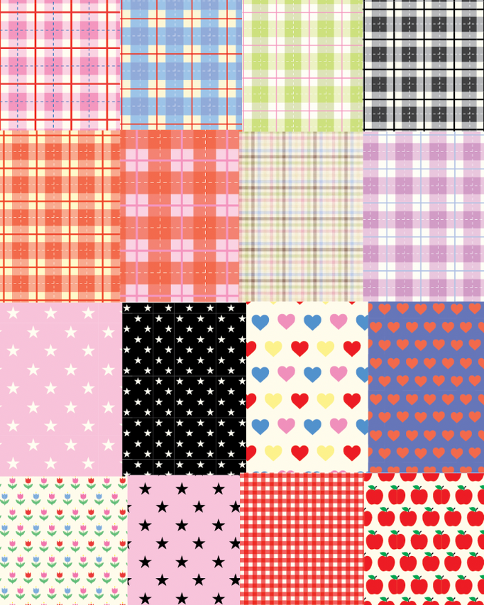 Martina’s Tiny Book of Scrapbooking Papers (Edition 4: Plaid & Stars!)