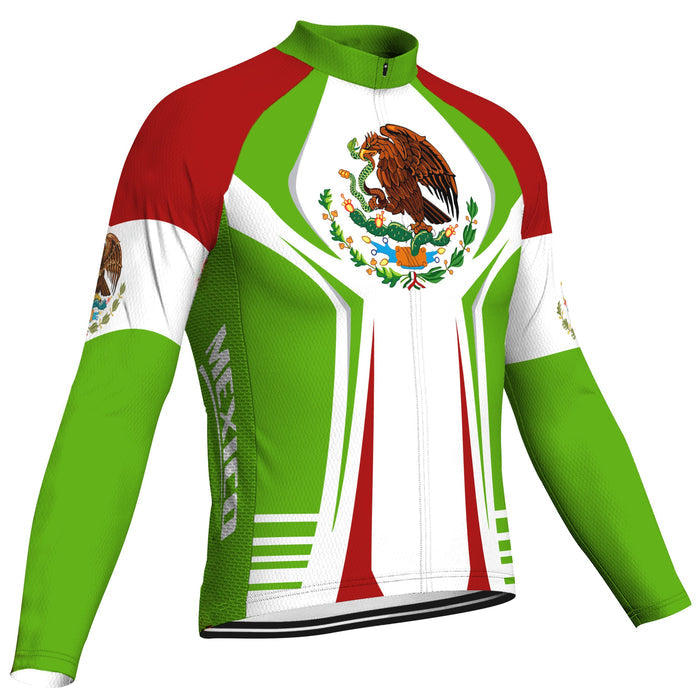 Mexico Long Sleeve Cycling Jersey for Men