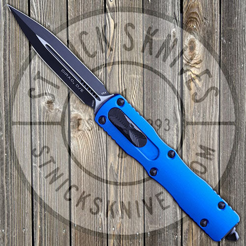 Microtech Dirac - D/E Blade - Blue Chassis - 225-1BL