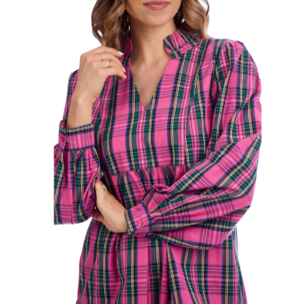 Mitzy Plaid Top