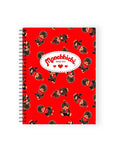 Monchhichi Red Spiral Notebook