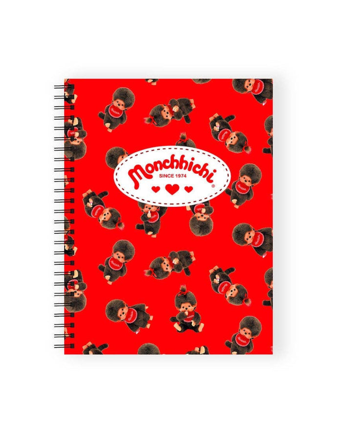 Monchhichi Red Spiral Notebook