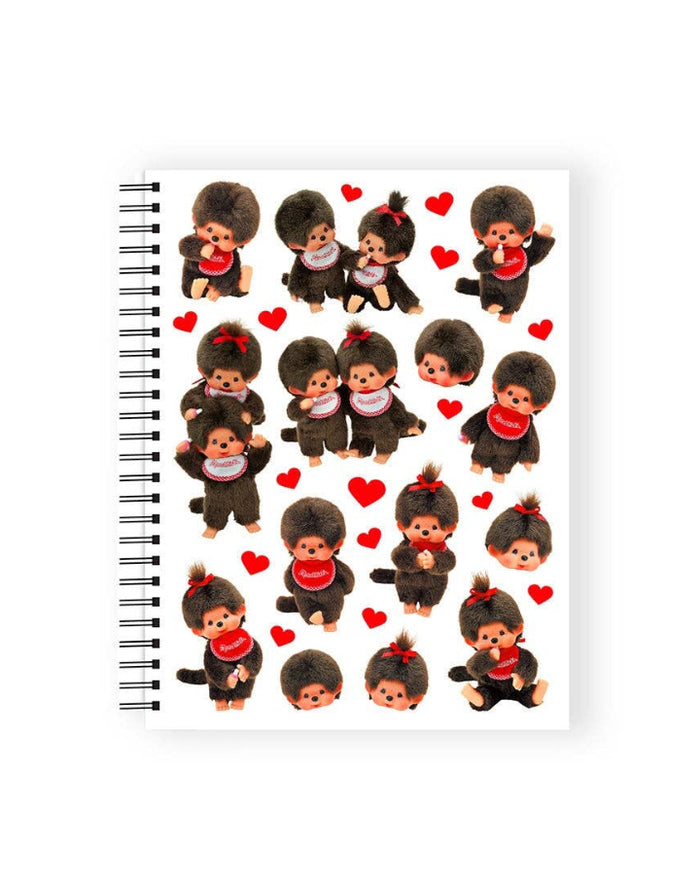 Monchhichi Red Spiral Notebook