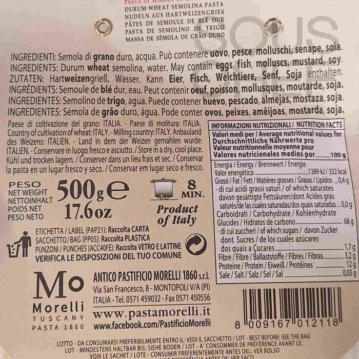 Morelli Ziti di Toscana, 500g