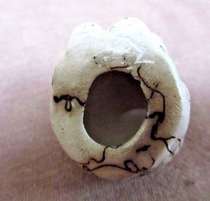Native Hand Coiled Navajo Mini Cat Horsehair Pottery Figure by Tom Vail  P0185 Two Ponies Trading