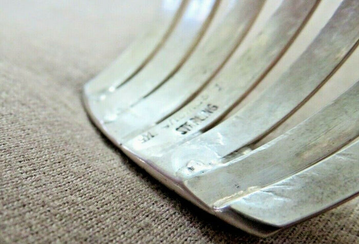 Native Navajo Heavy 7 Row Sterling Cuff Bracelet by Mike Thomas Jr JB250 Two Ponies Trading