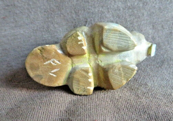 Native Zuni Zuni Rock Beaver fetish Carving by Freddie Leekya C357 Two Ponies Trading