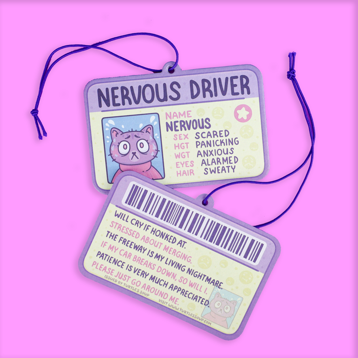 Nervous Driver Car Air Freshener