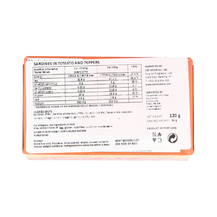 Nice Cans Tomato & Pepper Sardines, 120g