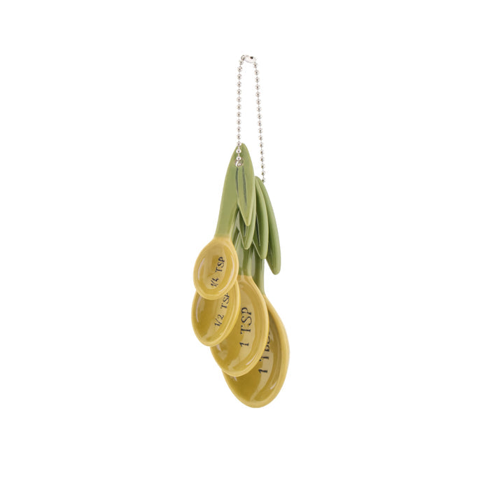 Olive Ceramic Measuring Spoons
