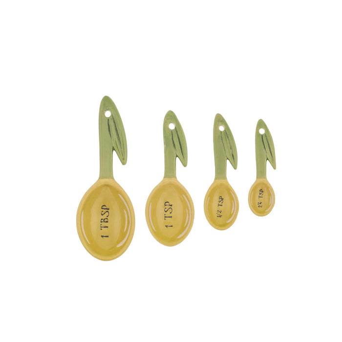 Olive Ceramic Measuring Spoons