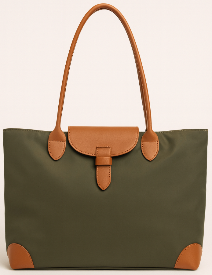 Olive Natalie Nylon Tote