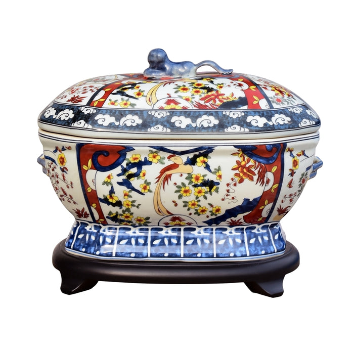 Oriental Imari Porcelain Tureen