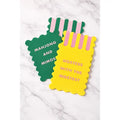 Palm Springs Yellow Mahjong Shufflers - Set of 2
