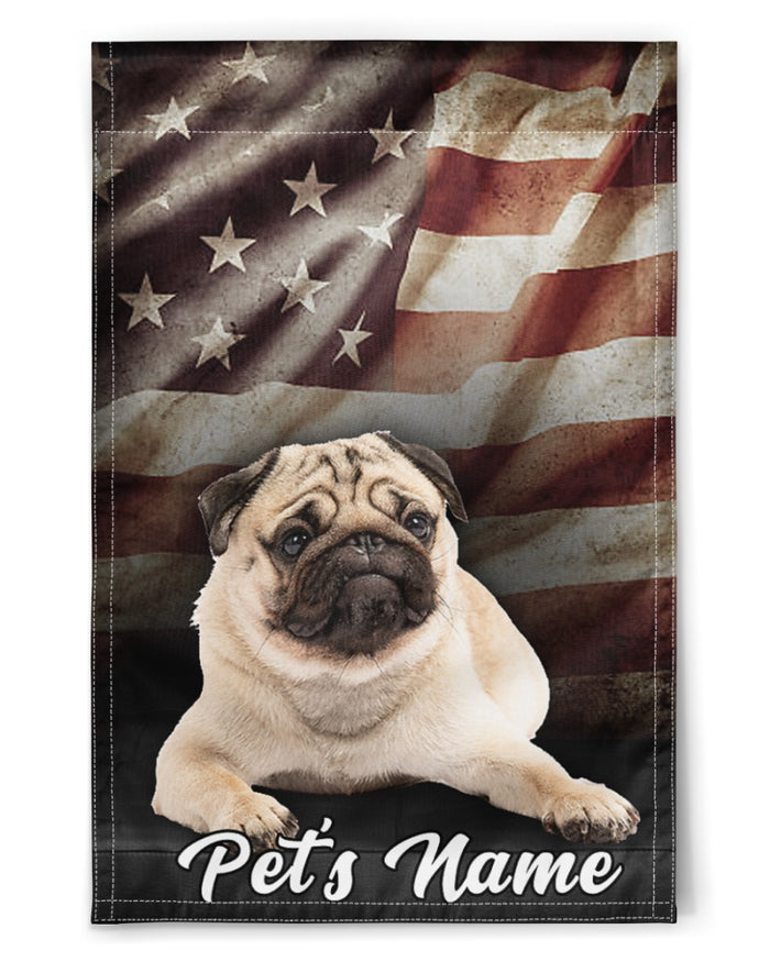 Personalized Image Dog Flag- Customized Name Gift