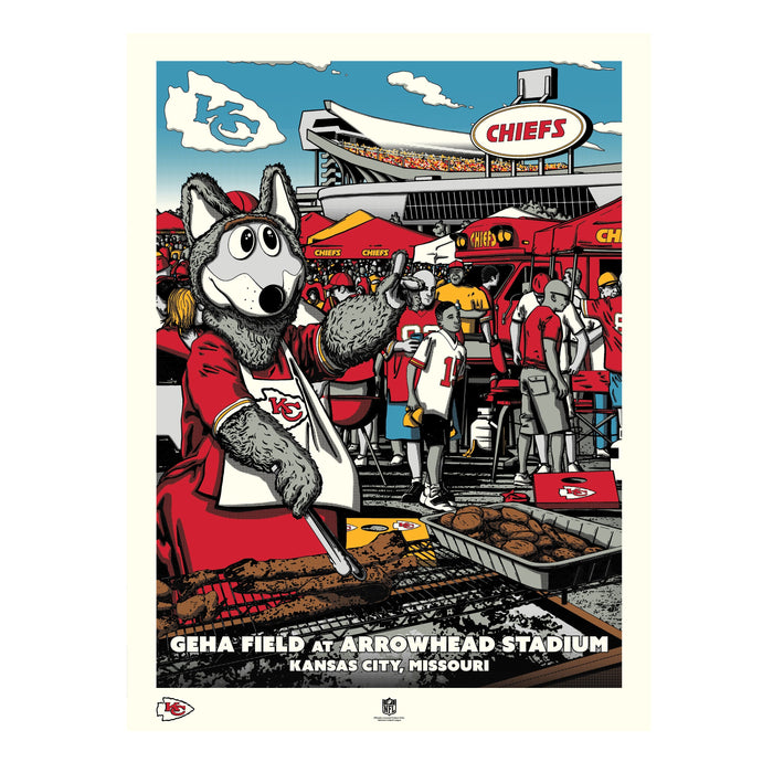 Phenom Gallery Kansas City Chiefs Arrowhead Tailgate 18"x24" Deluxe Framed Serigraph