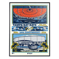 Phenom Gallery Tampa Bay Rays 25th Anniversary 18" x 24" Deluxe Framed Serigraph
