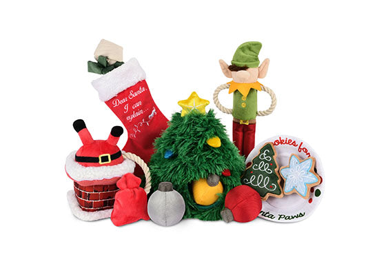 P.L.A.Y. Merry Woofmas : Squeaky Interactive Dog Toys Bundle