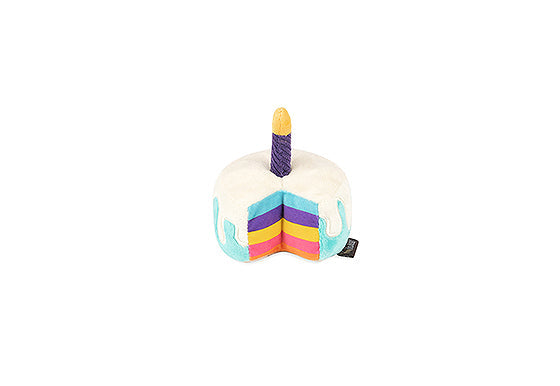 P.L.A.Y. MINI Party Time Plush Dog toys, Bone Appetite Cake (mini sized)