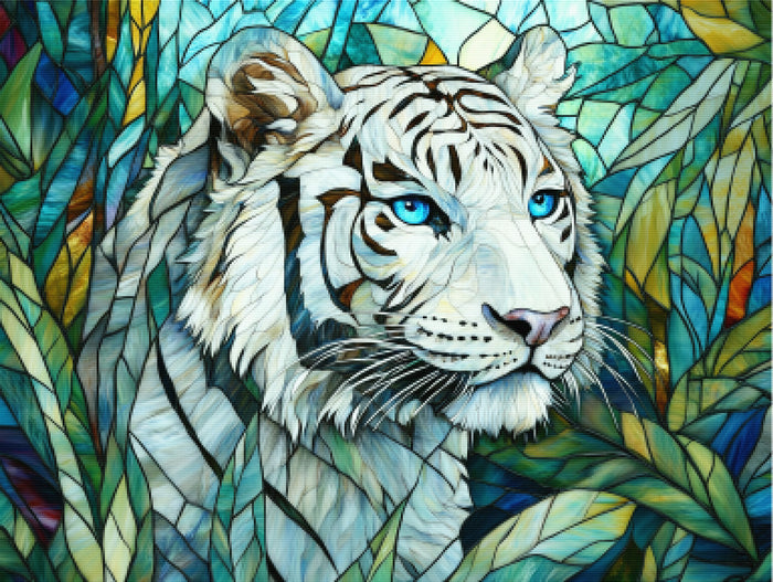 Powerful Majestic White Tiger