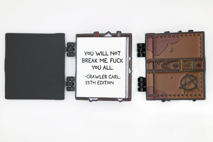 **PREORDER** Dungeon Crawler Carl: Dungeon Anarchist's Cookbook Enamel Pin Enamel Pin Foam Brain Games