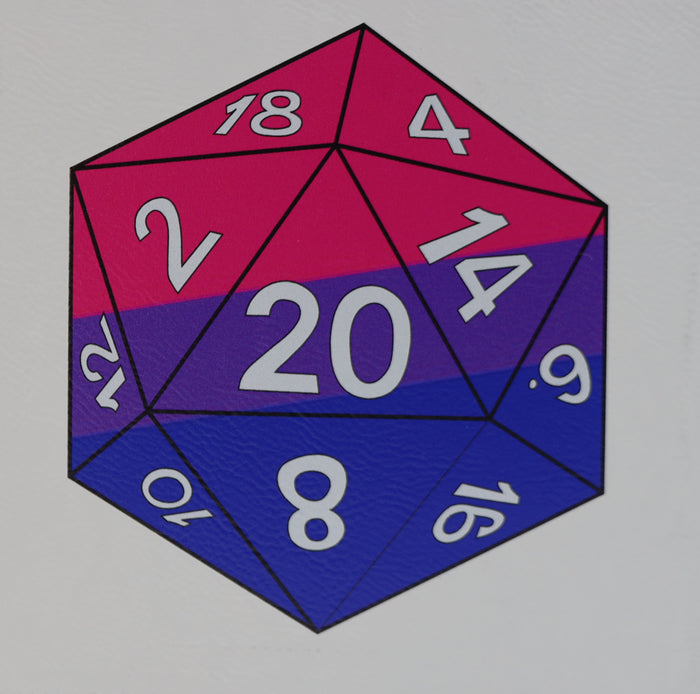 Pride D20 Snap Tray: Bisexual Dice Tray Foam Brain Games