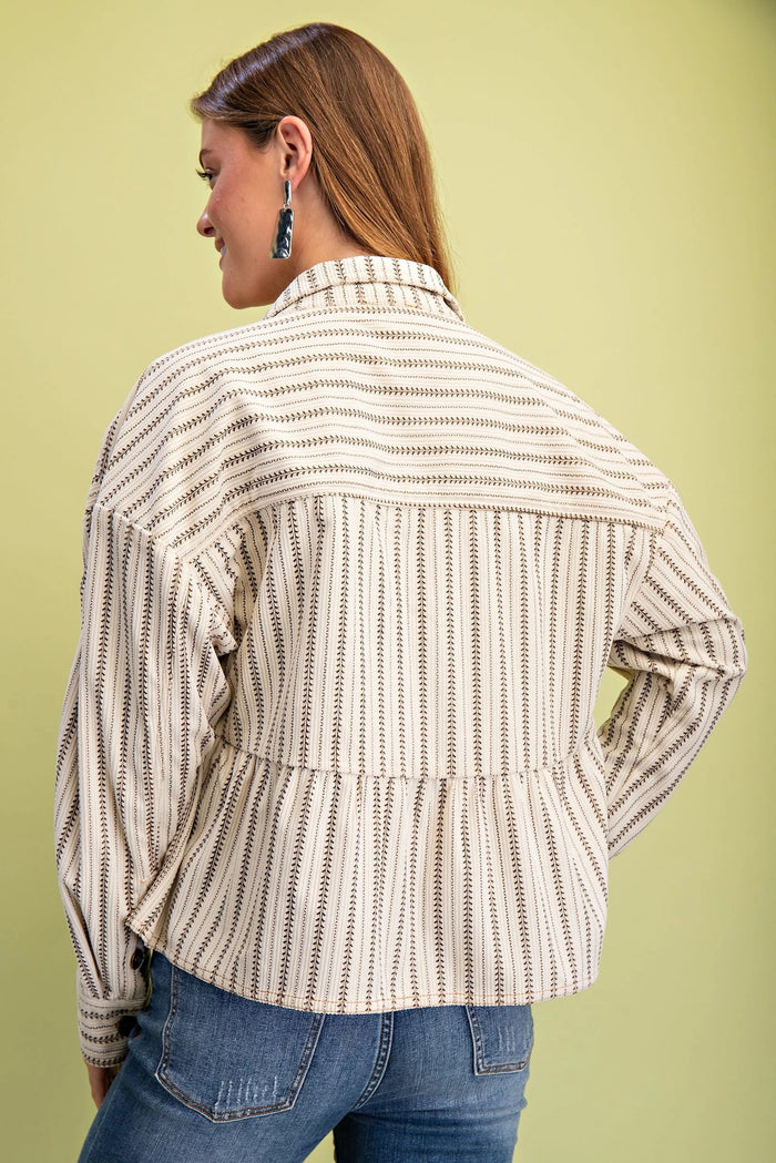 Printed Corduroy Jacket
