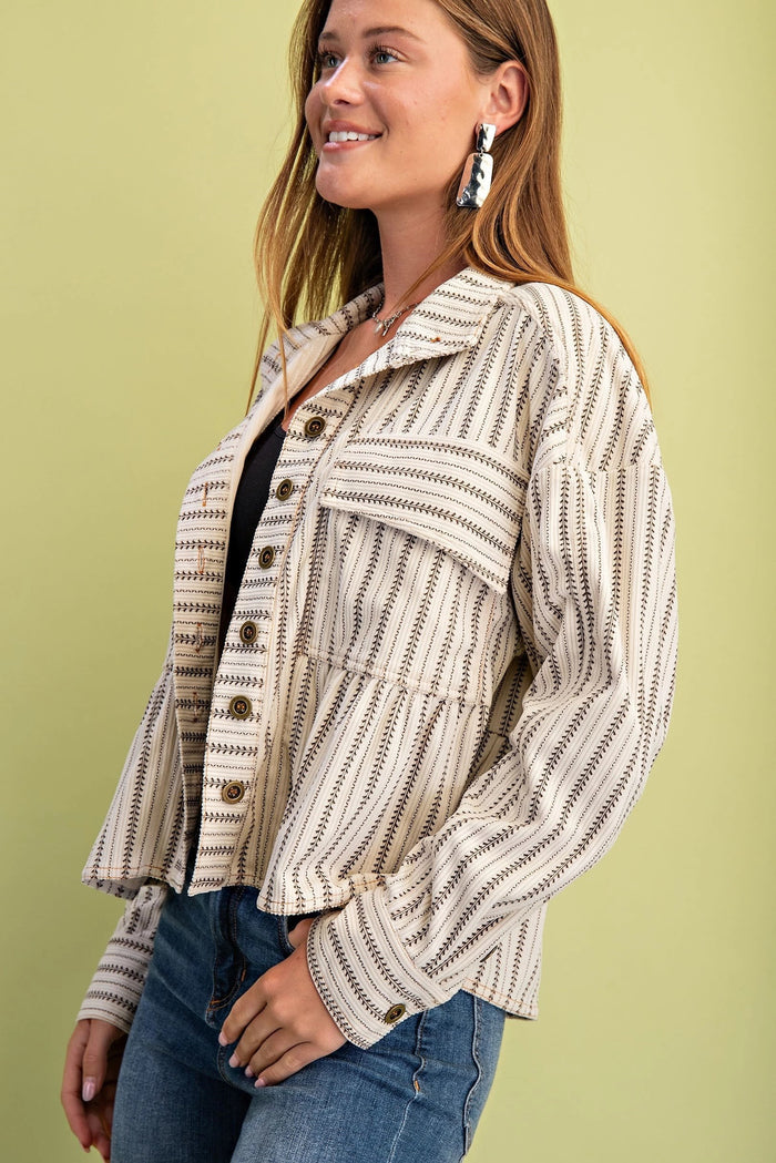 Printed Corduroy Jacket