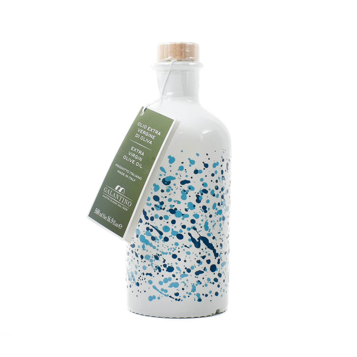 Puglian Extra Virgin Olive Oil in Arte Blue Glass Bottle, 500ml