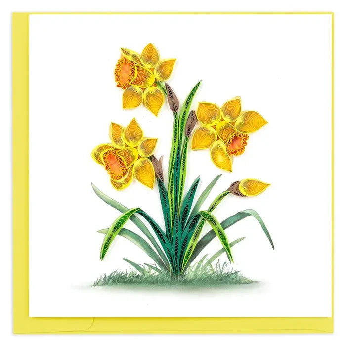Quilling Card Daffodils