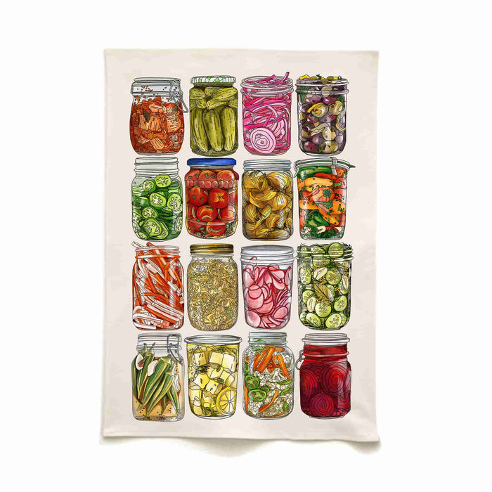 For The Love of Pickles Organic Cotton Tea Towel