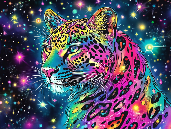 Rainbow Leopard Fantasy