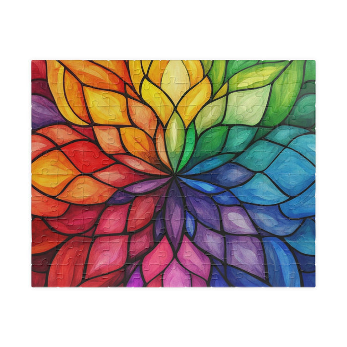 Rainbow Petal Mandala Puzzle - 1014 Pieces